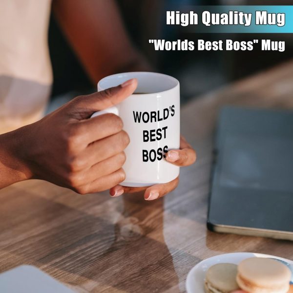 World's Best Boss Coffee Mug, Funny Office Gift for Boss Male Female, Boss Day Birthday Christmas Gift from Coworkers Employees World's Best Boss Coffee Mug, Funny Office Gift for Boss Male Female, Boss Day Birthday Christmas Gift from Coworkers Employees