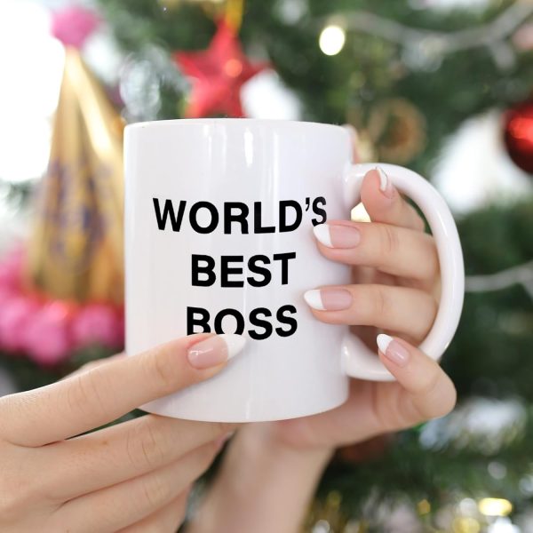 World's Best Boss Coffee Mug, Funny Office Gift for Boss Male Female, Boss Day Birthday Christmas Gift from Coworkers Employees World's Best Boss Coffee Mug, Funny Office Gift for Boss Male Female, Boss Day Birthday Christmas Gift from Coworkers Employees