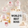 World's Best Boss Coffee Mug, Funny Office Gift for Boss Men Women, Boss Day Birthday Christmas Gift from Coworkers Employees World's Best Boss Coffee Mug, Funny Office Gift for Boss Men Women, Boss Day Birthday Christmas Gift from Coworkers Employees