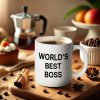 World's Best Boss Coffee Mug, Funny Office Gift for Boss Men Women, Boss Day Birthday Christmas Gift from Coworkers Employees World's Best Boss Coffee Mug, Funny Office Gift for Boss Men Women, Boss Day Birthday Christmas Gift from Coworkers Employees