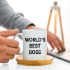 World's Best Boss Coffee Mug, Funny Office Gift for Boss Men Women, Boss Day Birthday Christmas Gift from Coworkers Employees World's Best Boss Coffee Mug, Funny Office Gift for Boss Men Women, Boss Day Birthday Christmas Gift from Coworkers Employees