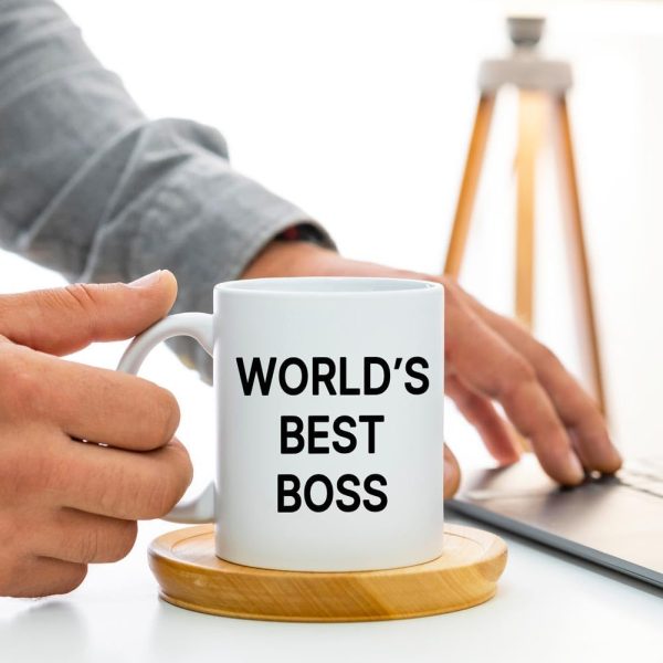 World's Best Boss Coffee Mug, Funny Office Gift for Boss Men Women, Boss Day Birthday Christmas Gift from Coworkers Employees World's Best Boss Coffee Mug, Funny Office Gift for Boss Men Women, Boss Day Birthday Christmas Gift from Coworkers Employees
