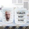 World'S Best Boss Funny Xmas Lights Custom Face - Personalized Photo Mug World'S Best Boss Funny Xmas Lights Custom Face - Personalized Photo Mug