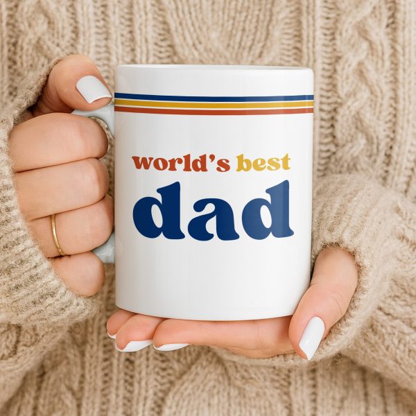 World's Best Dad Coffee Mug - Personalized Custom Coffee Mug - HIM003_MG
