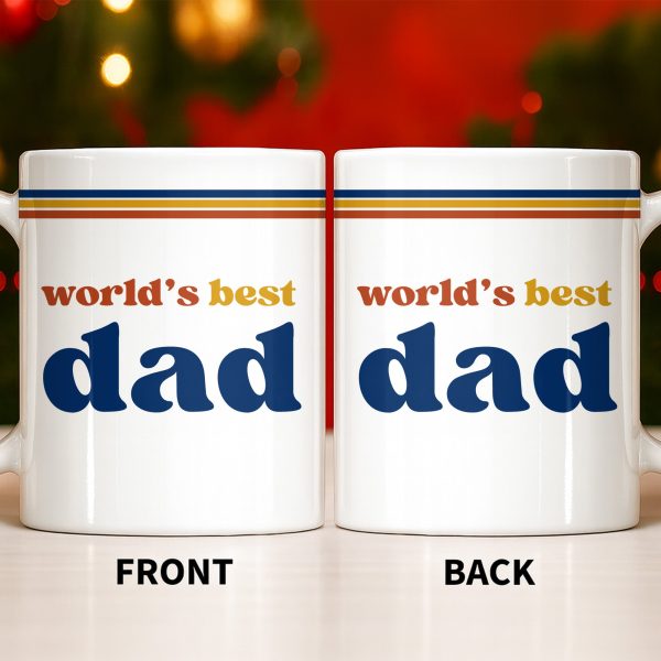 World's Best Dad Coffee Mug - Personalized Custom Coffee Mug - HIM003_MG