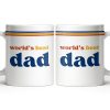 World's Best Dad Coffee Mug - Personalized Custom Coffee Mug - HIM003_MG