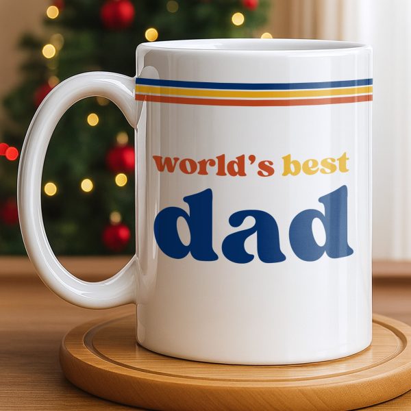World's Best Dad Coffee Mug - Personalized Custom Coffee Mug - HIM003_MG