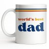 World's Best Dad Coffee Mug - Personalized Custom Coffee Mug - HIM003_MG