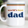 World's Best Dad Coffee Mug - Personalized Custom Coffee Mug - HIM003_MG