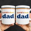 World's Best Dad Coffee Mug - Personalized Custom Coffee Mug - HIM003_MG