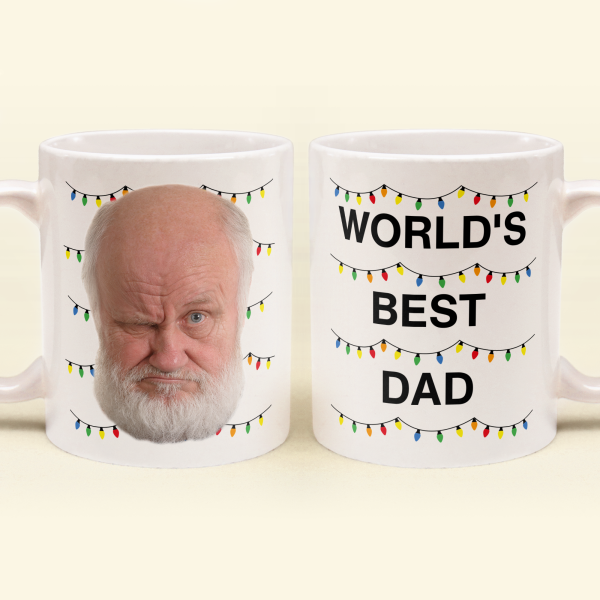 World's Best Dad Funny Custom Face - Personalized Photo Mug World's Best Dad Funny Custom Face - Personalized Photo Mug