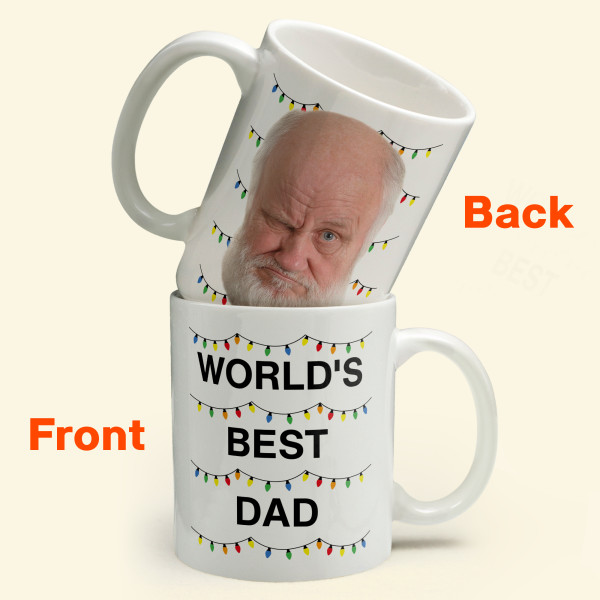 World's Best Dad Funny Custom Face - Personalized Photo Mug World's Best Dad Funny Custom Face - Personalized Photo Mug