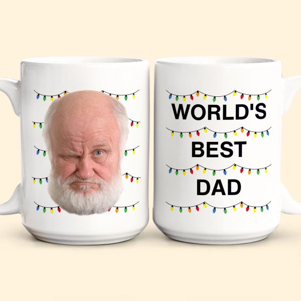 World's Best Dad Funny Custom Face - Personalized Photo Mug World's Best Dad Funny Custom Face - Personalized Photo Mug