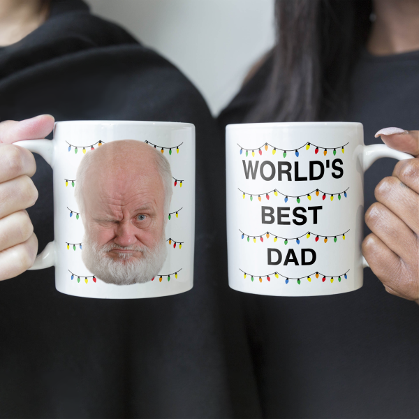 World's Best Dad Funny Custom Face - Personalized Photo Mug World's Best Dad Funny Custom Face - Personalized Photo Mug