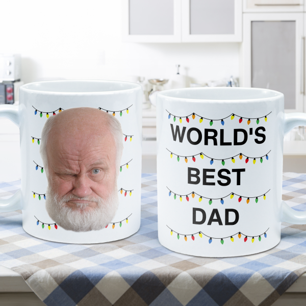 World's Best Dad Funny Custom Face - Personalized Photo Mug World's Best Dad Funny Custom Face - Personalized Photo Mug
