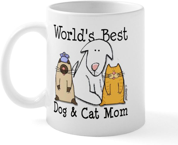 World's Best Dog and Cat Mom Coffee Mug Funny Pet Lover Gift for Dog Mom Cat Mom Women World's Best Dog and Cat Mom Coffee Mug Funny Pet Lover Gift for Dog Mom Cat Mom Women