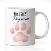 World's Best Dog Mom Coffee Mug Funny Dog Lover Gift for Dog Mom Wife Grandma Friend