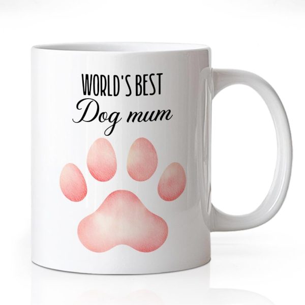 World's Best Dog Mom Coffee Mug Funny Dog Lover Gift for Dog Mom Wife Grandma Friend