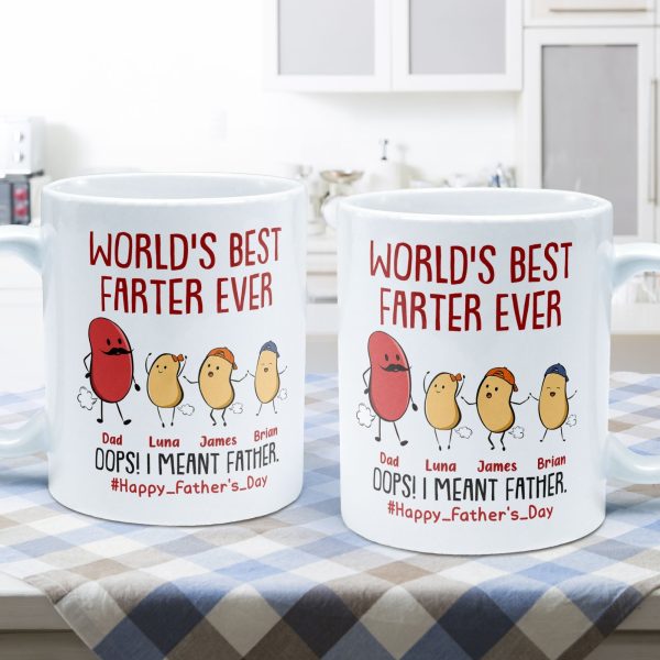 World's Best Farter Ever I Mean Father Funny - Personalized Mug World's Best Farter Ever I Mean Father Funny - Personalized Mug