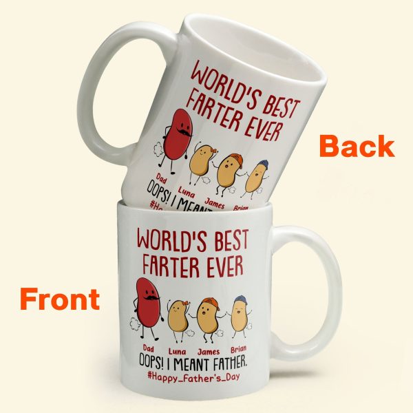 World's Best Farter Ever I Mean Father Funny - Personalized Mug World's Best Farter Ever I Mean Father Funny - Personalized Mug