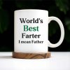 World's Best Farter I Mean Father Mug - Personalized Custom Coffee Mug - DAD022_MG