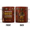 World's Best Looking Firefighter Gear and Helmet - Personalized Custom Coffee Mug - FIF045_MG World's Best Looking Firefighter Gear and Helmet - Personalized Custom Coffee Mug - FIF045_MG