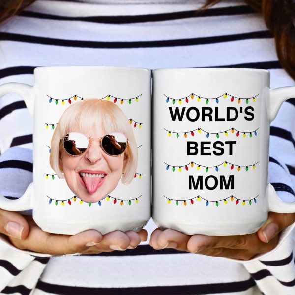 World's Best Mom Funny Custom Face - Personalized Photo Mug World's Best Mom Funny Custom Face - Personalized Photo Mug