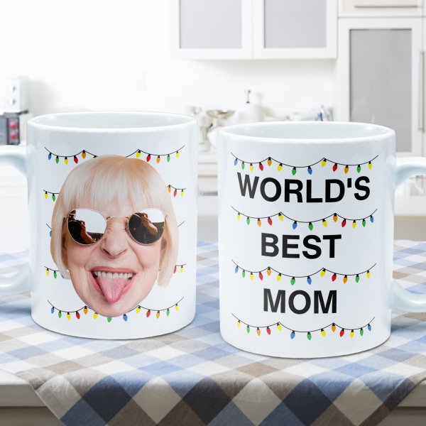 World's Best Mom Funny Custom Face - Personalized Photo Mug World's Best Mom Funny Custom Face - Personalized Photo Mug