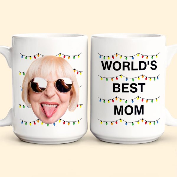 World's Best Mom Funny Custom Face - Personalized Photo Mug World's Best Mom Funny Custom Face - Personalized Photo Mug