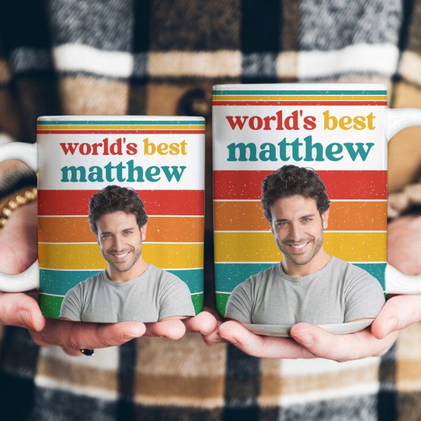World's Best Retro Vintage Gift For Him Husband Son Friend Coworker - Personalized Photo Mug World's Best Retro Vintage Gift For Him Husband Son Friend Coworker - Personalized Photo Mug