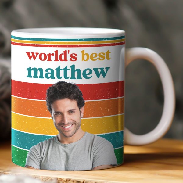 World's Best Retro Vintage Gift For Him Husband Son Friend Coworker - Personalized Photo Mug World's Best Retro Vintage Gift For Him Husband Son Friend Coworker - Personalized Photo Mug