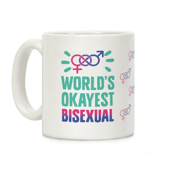 World's Okayest Bisexual Coffee Mug World's Okayest Bisexual Coffee Mug