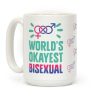 World's Okayest Bisexual Coffee Mug World's Okayest Bisexual Coffee Mug