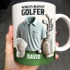 World's Okayest Golfer, Golf Shirt, Golf Clubs, Golf Cap - Personalized Custom Coffee Mug - FAM318_MG World's Okayest Golfer, Golf Shirt, Golf Clubs, Golf Cap - Personalized Custom Coffee Mug - FAM318_MG