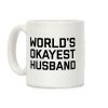 World's Okayest Husband Coffee Mug World's Okayest Husband Coffee Mug