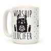 Worship Llucifer Llama Coffee Mug Worship Llucifer Llama Coffee Mug