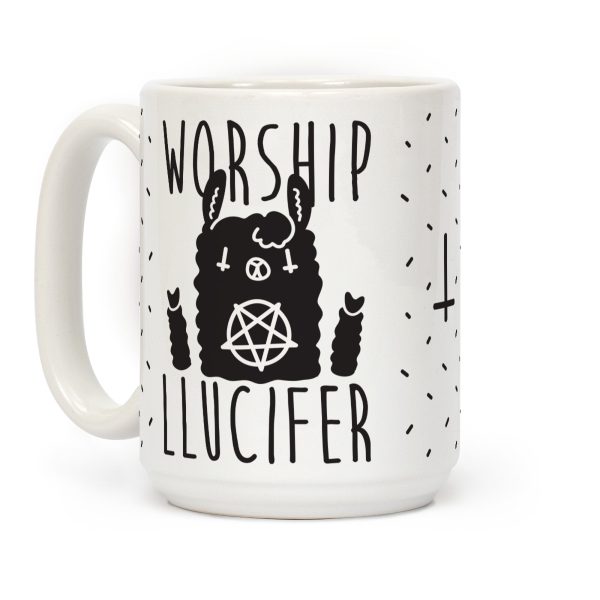 Worship Llucifer Llama Coffee Mug Worship Llucifer Llama Coffee Mug