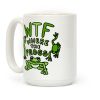 WTF Where The Frogs Coffee Mug WTF Where The Frogs Coffee Mug