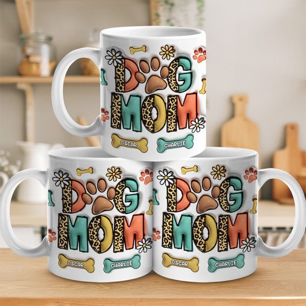 Yappy Holidays Cat Mom Dog Mom - Dog & Cat Personalized Custom 3D Inflated Effect Printed Mug - Christmas Gift For Pet Owners, Pet Lovers Yappy Holidays Cat Mom Dog Mom - Dog & Cat Personalized Custom 3D Inflated Effect Printed Mug - Christmas Gift For Pet Owners, Pet Lovers
