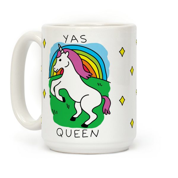 Yas Queen Unicorn Coffee Mug Yas Queen Unicorn Coffee Mug