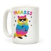 Yas Rainbow Raccoon Coffee Mug Yas Rainbow Raccoon Coffee Mug