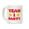 Yeah I Party Mario Parody Coffee Mug Yeah I Party Mario Parody Coffee Mug
