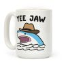Yee Jaw Cowboy Shark Coffee Mug Yee Jaw Cowboy Shark Coffee Mug