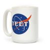 Yeet Nasa Logo Parody Coffee Mug Yeet Nasa Logo Parody Coffee Mug