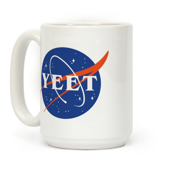 Yeet Nasa Logo Parody Coffee Mug Yeet Nasa Logo Parody Coffee Mug