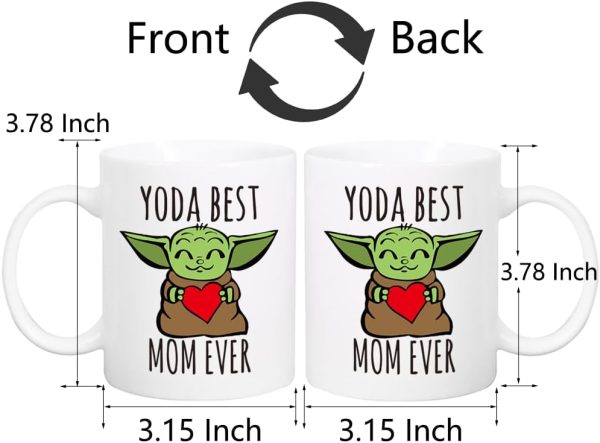 Yoda Best Mom Ever Coffee Mug Funny Gift for Mom from Daughter Son Kids Husband, Mothers Day Birthday Gift Yoda Best Mom Ever Coffee Mug Funny Gift for Mom from Daughter Son Kids Husband, Mothers Day Birthday Gift