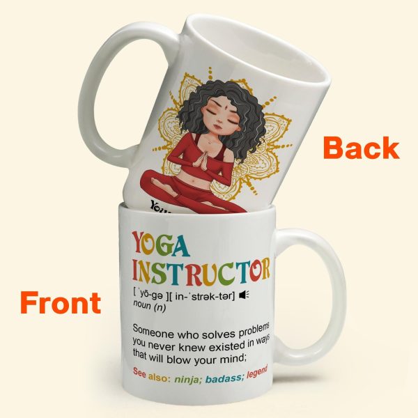 Yoga Instructor - Personalized Mug - Birthday Gift For Yoga Teacher Yoga Instructor - Personalized Mug - Birthday Gift For Yoga Teacher