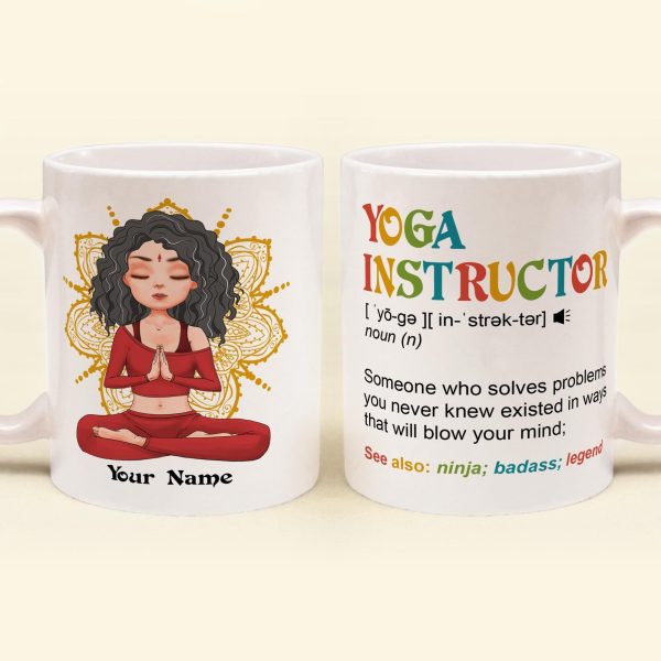 Yoga Instructor - Personalized Mug - Birthday Gift For Yoga Teacher Yoga Instructor - Personalized Mug - Birthday Gift For Yoga Teacher