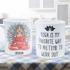 Yoga Is My Favorite Way To Pretend To Work Out - Personalized Mug Yoga Is My Favorite Way To Pretend To Work Out - Personalized Mug