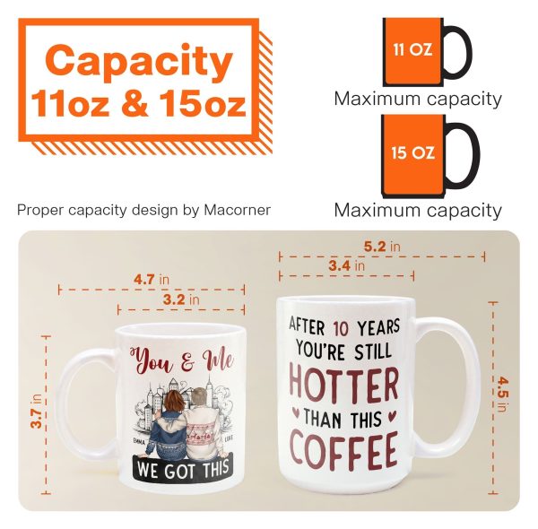You And Me After 20 Years You're Still Hotter Than This Coffee - Personalized Mug You And Me After 20 Years You're Still Hotter Than This Coffee - Personalized Mug
